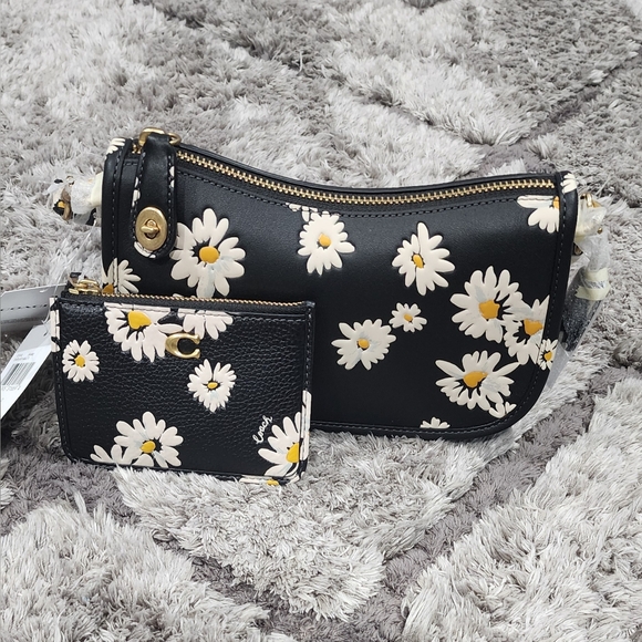 Coach Swinger Bag 20 With Floral Print - Picture 11 of 12